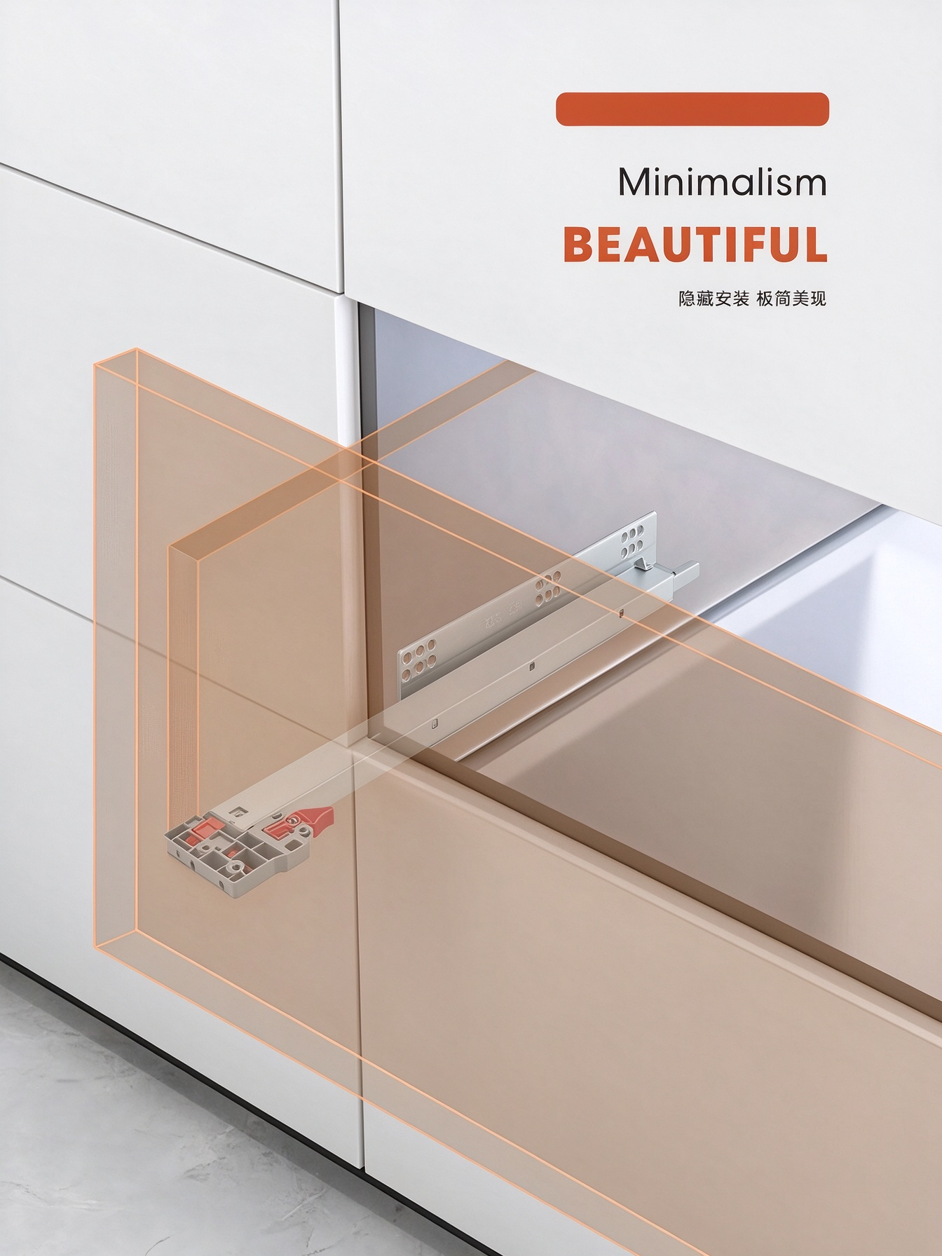 Concealed mounting illustration