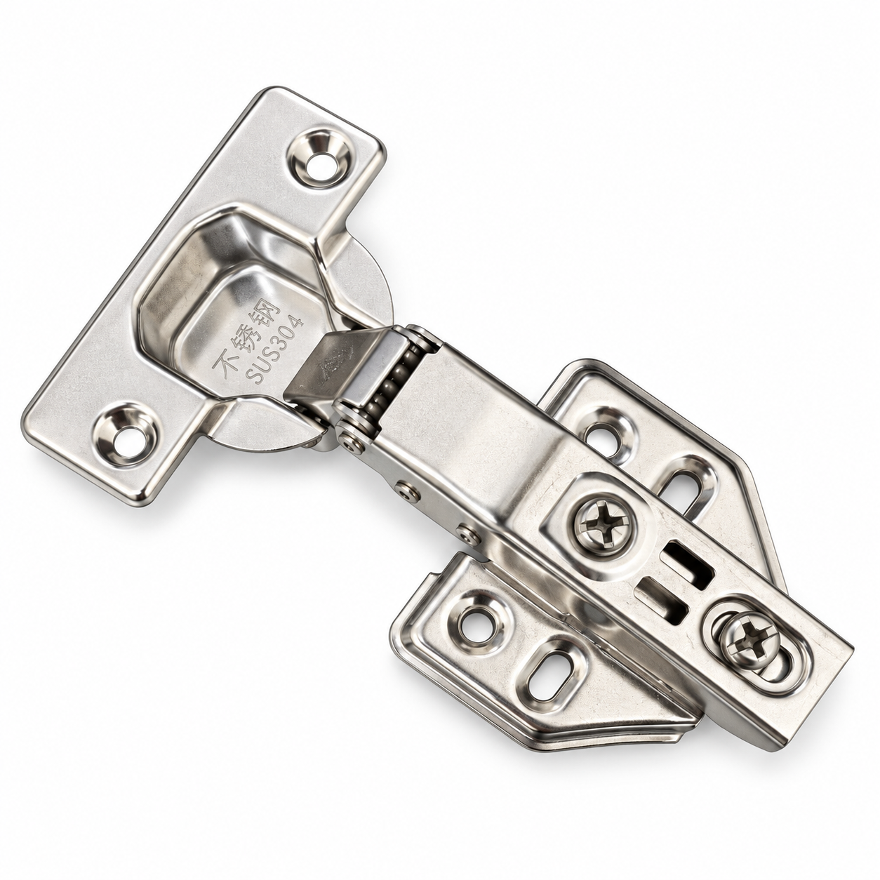35 mm Cup Stainless Steel Free-stop Self-closing Hydraulic Soft Close Concealed Hinge