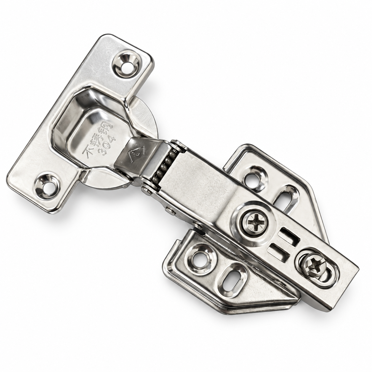 Stainless Steel Cabinet Hinge — Illustration