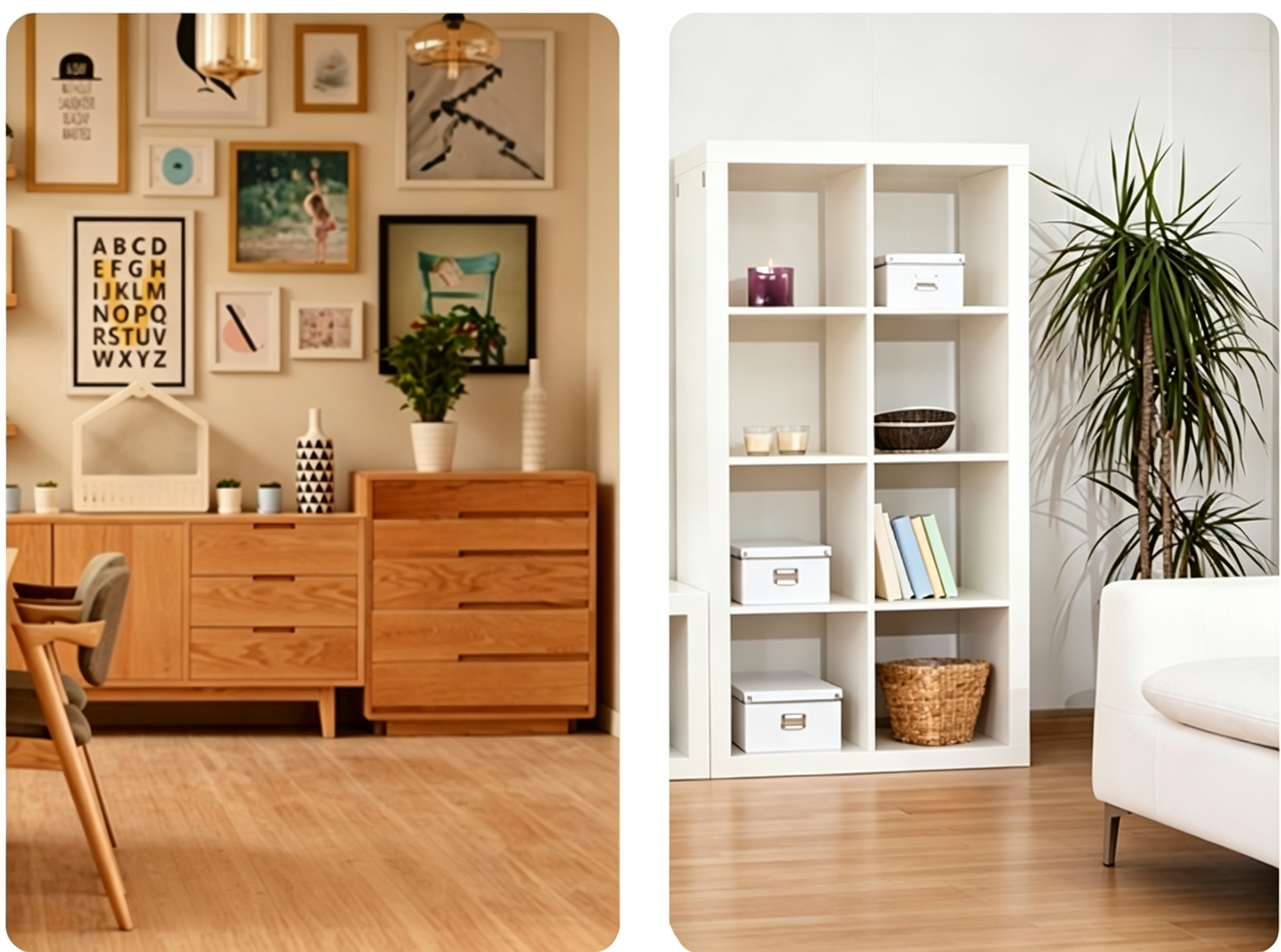 Illustrative storage furniture applications.